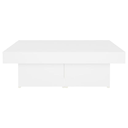 Couchtisch Weiß 90x90x28 cm Holzwerkstoff