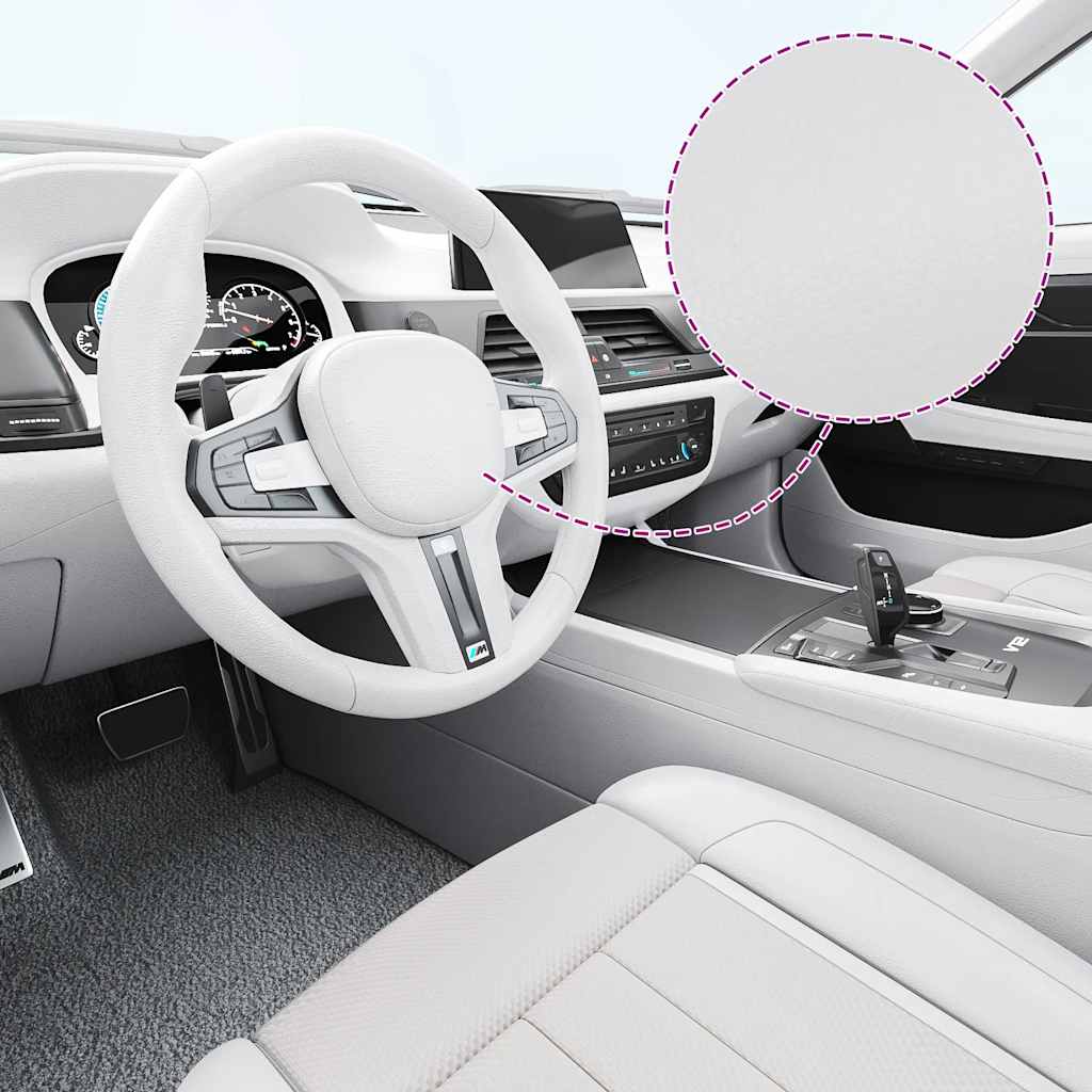 Autofolien 2 Stk. Matt-Weiß 100x150 cm