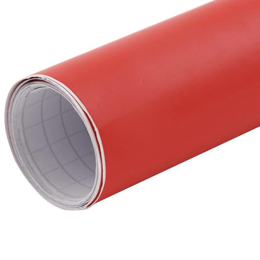 Bilfolier 2 stk Mat-Rød 100x150 cm+50x150 cm