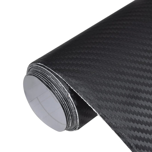 Bilfolier 2 stk 3D Sort 100x150 cm + 50x150 cm