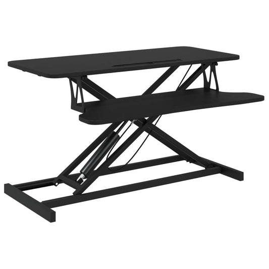 Arbeitsstation Verstellbar 90x40x(13-50) cm Stahl Holzwerkstoff
