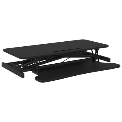 Arbeitsstation Verstellbar 90x40x(13-50) cm Stahl Holzwerkstoff