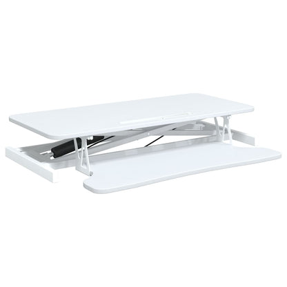 Arbeitsstation Verstellbar 90x40x(13-50) cm Stahl Holzwerkstoff