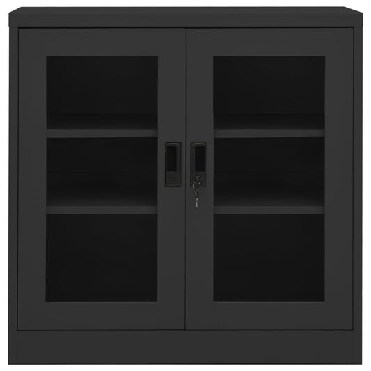 Büroschrank Anthrazit 90x40x90 cm Stahl