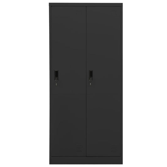 Kleiderschrank Anthrazit 80x50x180 cm Stahl
