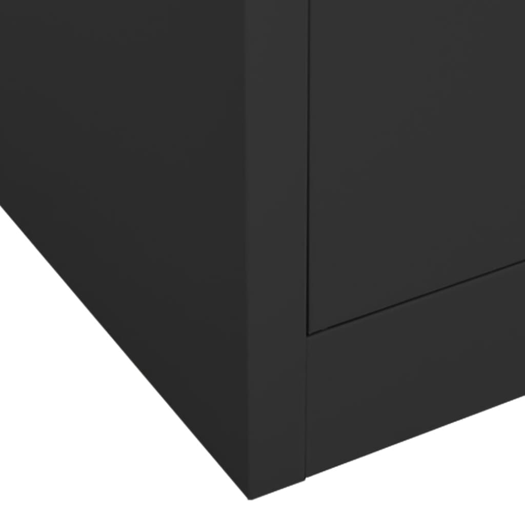 Kleiderschrank Anthrazit 80x50x180 cm Stahl