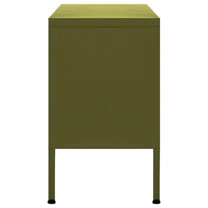 TV-Schrank Olivgrün 105x35x50 cm Stahl