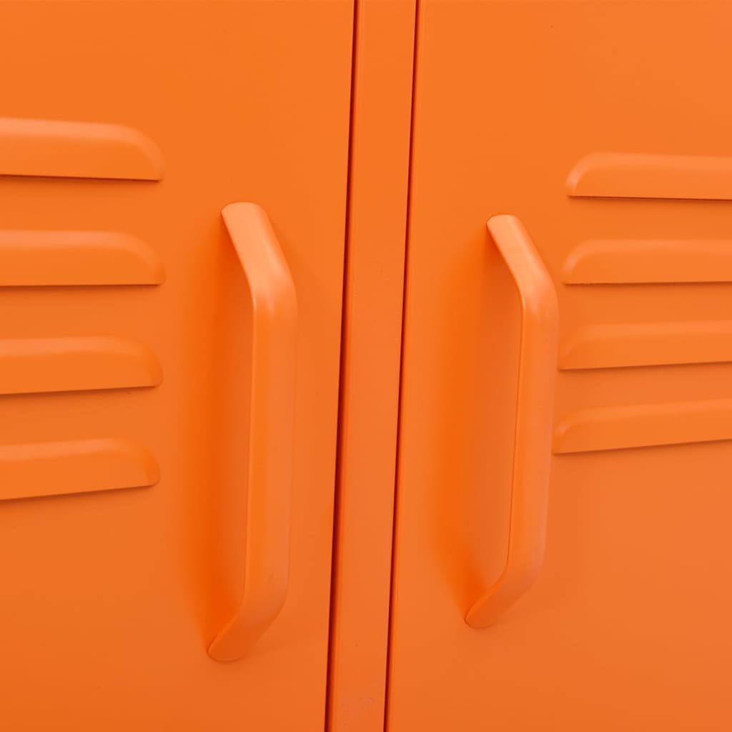 TV-Schrank Orange 105x35x50 cm Stahl
