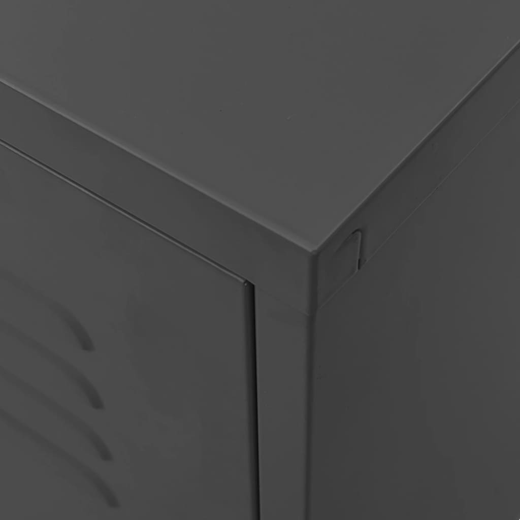 TV-Schrank Anthrazit 105x35x50 cm Stahl