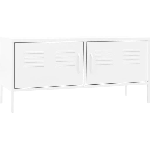 TV-Schrank Weiß 105x35x50 cm Stahl