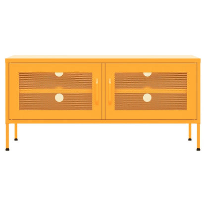 TV-skab Sennep Gul 105x35x50 cm Stål