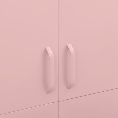 Kleiderschrank Rosa 90x50x180 cm Stahl