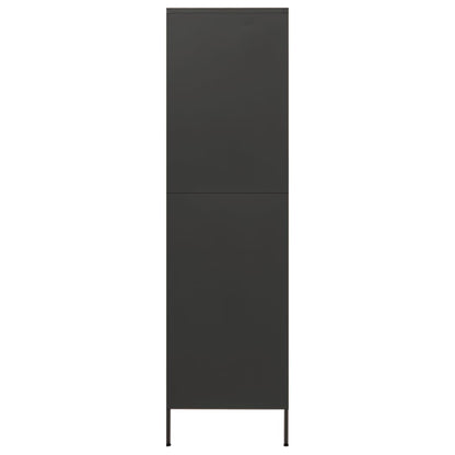 Kleiderschrank Anthrazit 90x50x180 cm Stahl