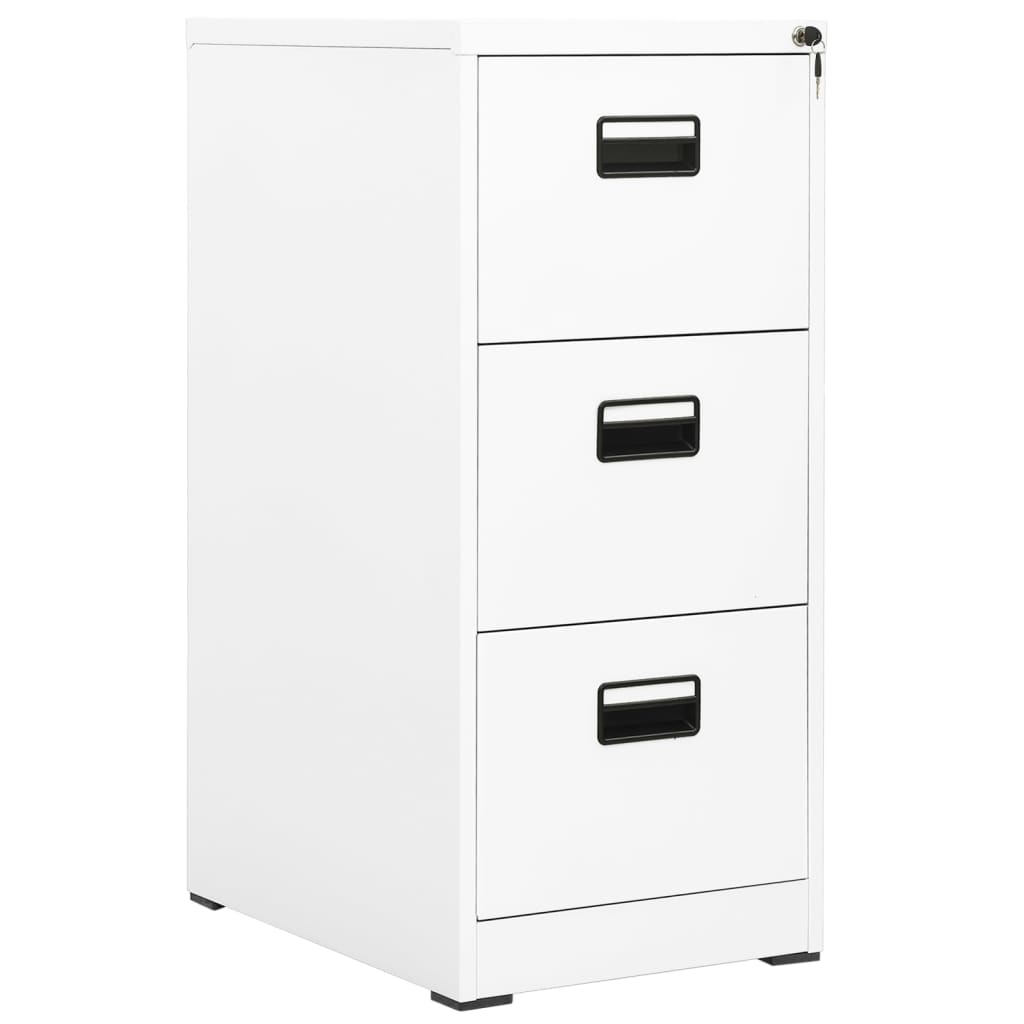 Arkivskab Hvid 46x62x102,5 cm Stål