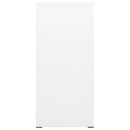 Aktenschrank Weiß 46x62x133 cm Stahl