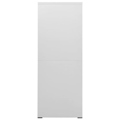 Aktenschrank Hellgrau 46x62x164 cm Stahl