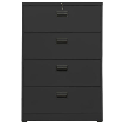 Arkivskab Antracit 90x46x134 cm Stål