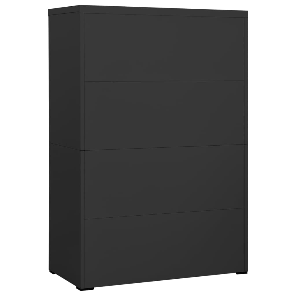 Arkivskab Antracit 90x46x134 cm Stål