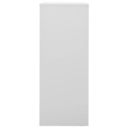 Büroschrank Hellgrau 90x40x102 cm Stahl