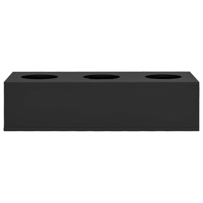 Büro-Blumenkasten Anthrazit 90x40x23 cm Stahl