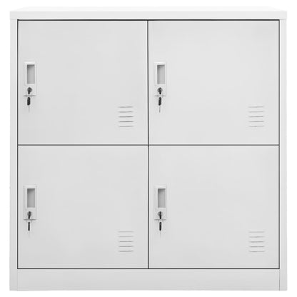 Schließfachschrank Hellgrau 90x45x92,5 cm Stahl
