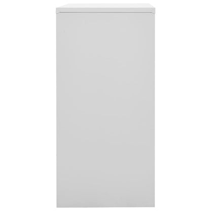 Schließfachschrank Hellgrau und Grün 90x45x92,5 cm Stahl