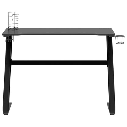 Gaming-Schreibtisch mit ZZ-Gestell Schwarz 110x60x75 cm