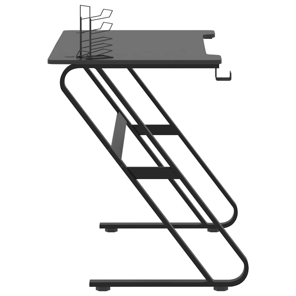 Gaming-Schreibtisch mit ZZ-Gestell Schwarz 110x60x75 cm