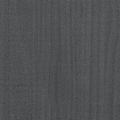 Bücherregal 4 Böden Grau 60x30x140 cm Massivholz Kiefer