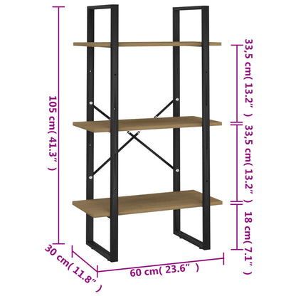 Standregal 60x30x105 cm Massivholz Kiefer
