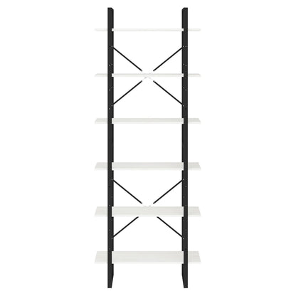 Standregal Hoch Weiß 80x30x210 cm Massivholz Kiefer