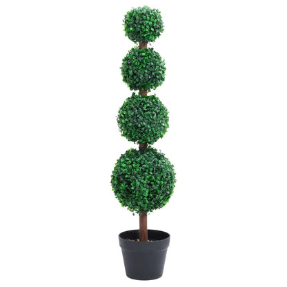 Kunstig buksbom med Pot Kugle Form Grøn 90 cm