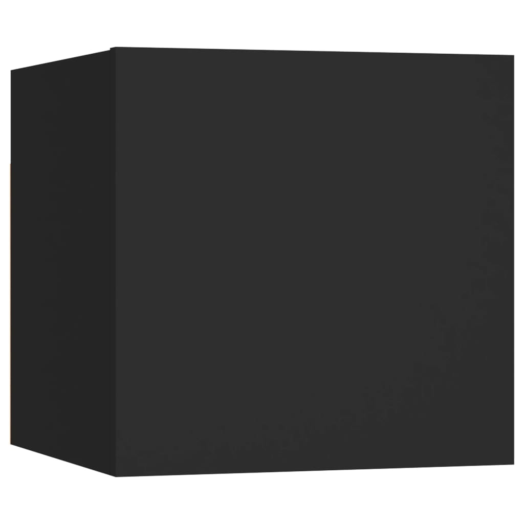 3-tlg. TV-Schrank-Set Schwarz Holzwerkstoff