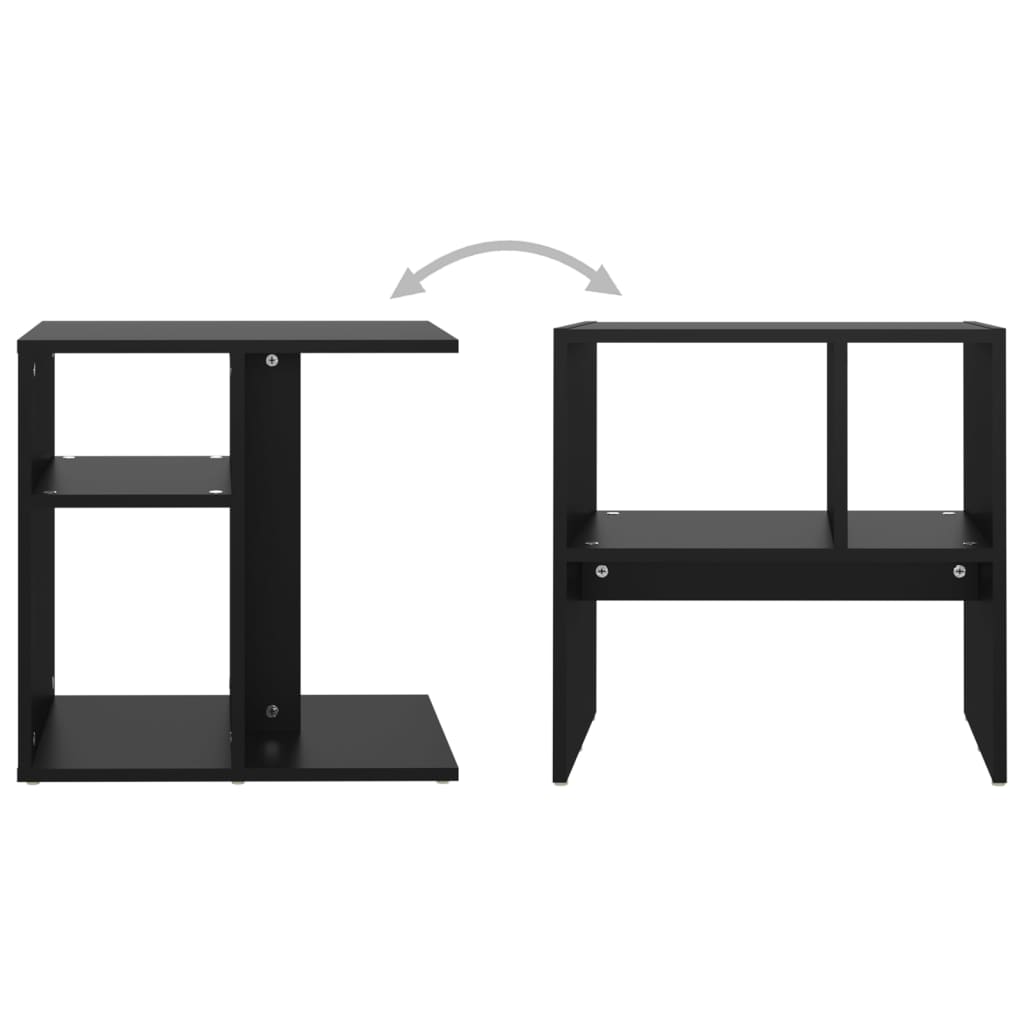 Beistelltisch Schwarz 50x30x50 cm Holzwerkstoff