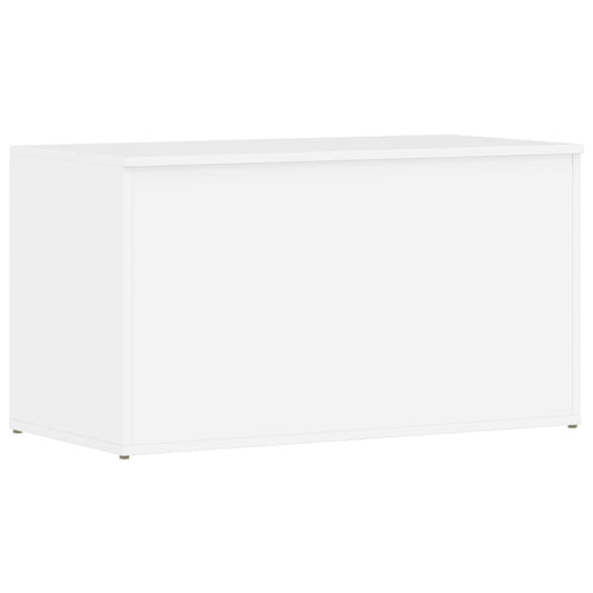 Aufbewahrungstruhe Hochglanz-Weiß 84x42x46 cm Holzwerkstoff