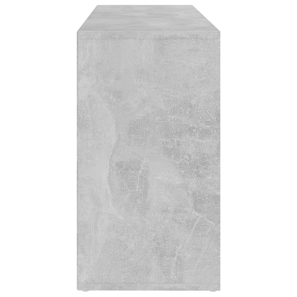 Schuhbank Betongrau 103x30x55 cm Holzwerkstoff