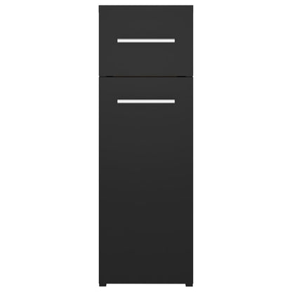 Apothekerschrank Schwarz 20x45,5x60 cm Holzwerkstoff