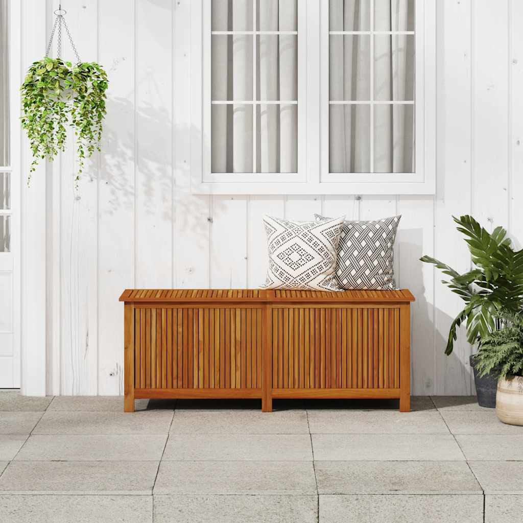 Garten-Aufbewahrungsbox 150x50x58 cm Massivholz Akazie