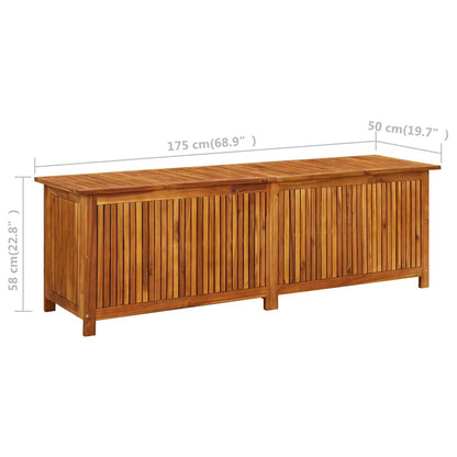 Garten-Aufbewahrungsbox 175x50x58 cm Massivholz Akazie