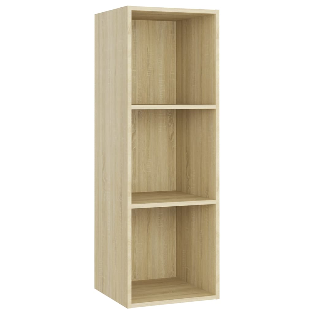 TV-Schränke 2 Stk. Sonoma-Eiche 107x35x37 cm Holzwerkstoff