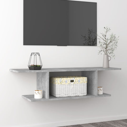 TV-Wandschrank Betongrau 103x30x26,5 cm