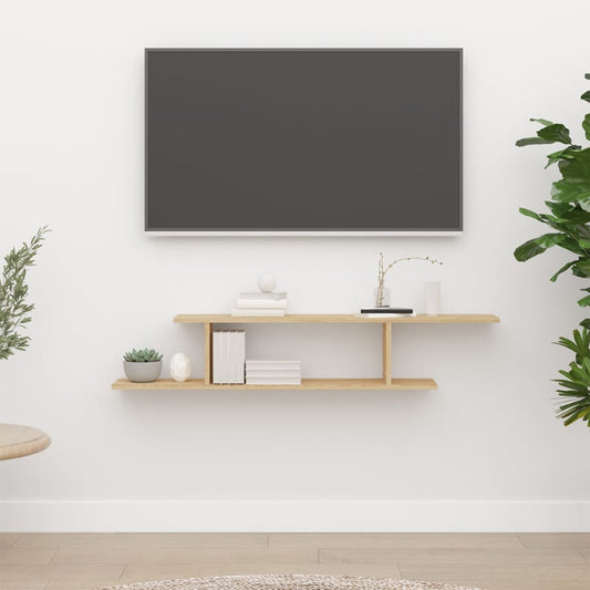 TV-væghylde Sonoma eg 125x18x23 cm træmateriale