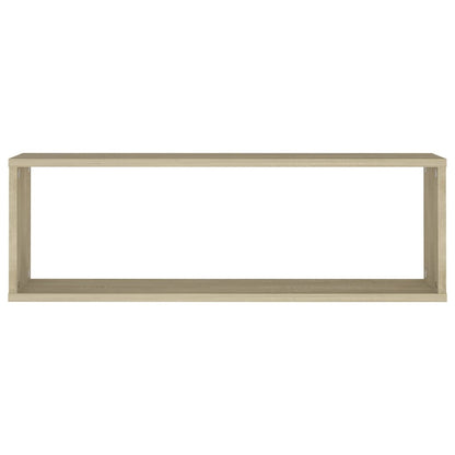 Würfelregale 2 Stk. Sonoma-Eiche 80x15x26,5 cm Holzwerkstoff