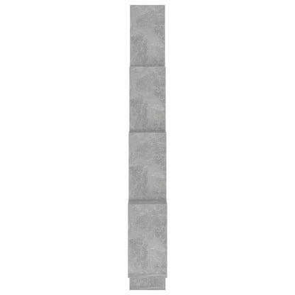 Würfelregal Betongrau 90x15x119 cm Holzwerkstoff