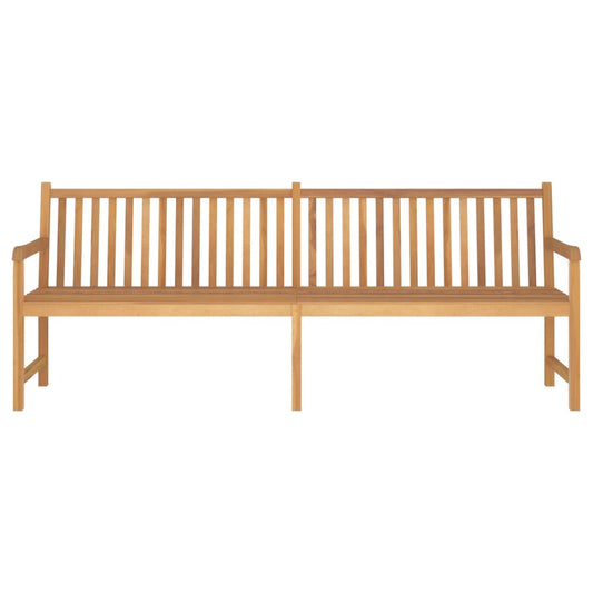 Gartenbank 228 cm Massivholz Teak