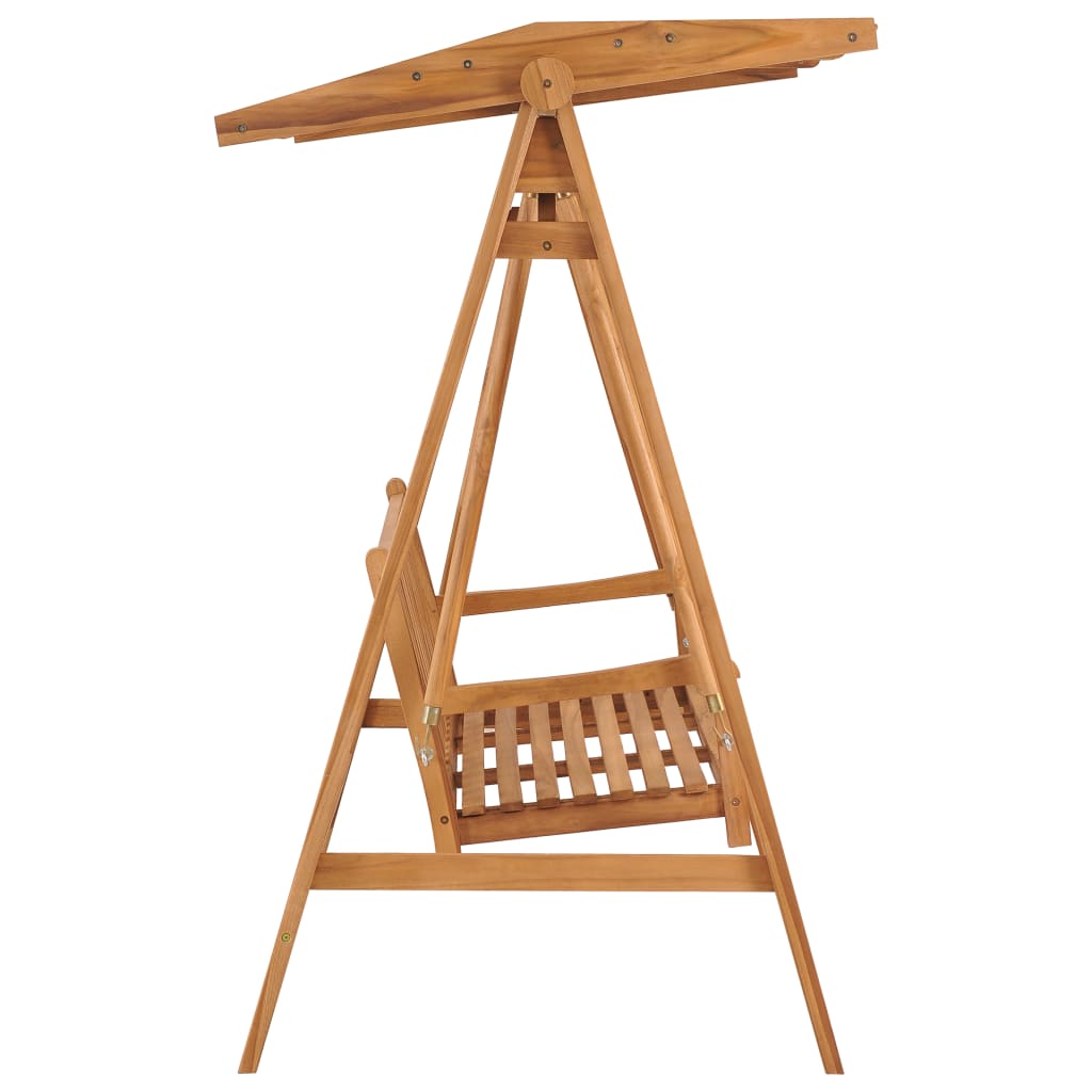 Hollywoodschaukel 174 cm Massivholz Teak
