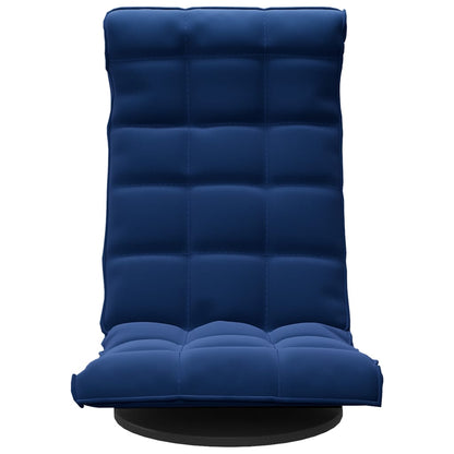 Bodenstuhl Drehbar Blau Samt