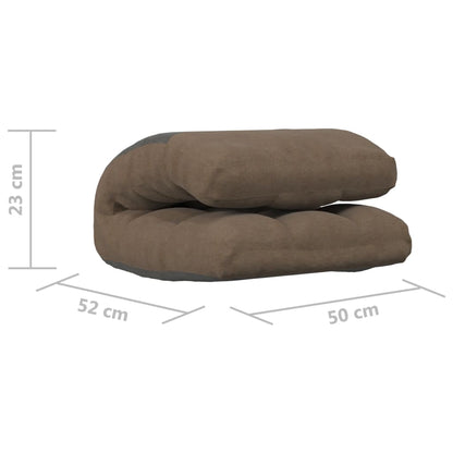 Bodenstuhl Faltbar Taupe Stoff