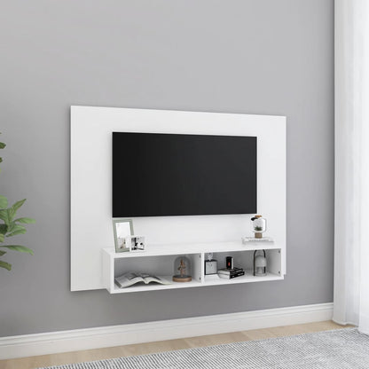 TV-Wandschrank Weiß 120x23,5x90 cm Holzwerkstoff
