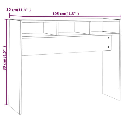 Konsolentisch Weiß 105x30x80 cm Holzwerkstoff